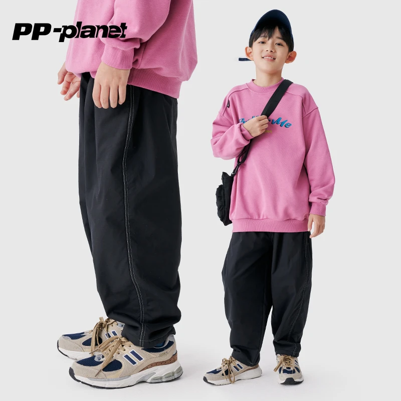 PP星球童装男女童加绒裤子冬季新款加厚百搭双层加绒休闲长裤