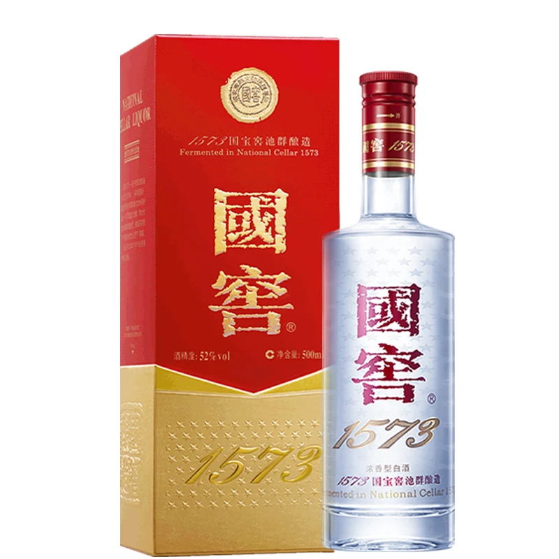 泸州老窖国窖1573浓香型52度高度白酒500ml单瓶装52度500ml