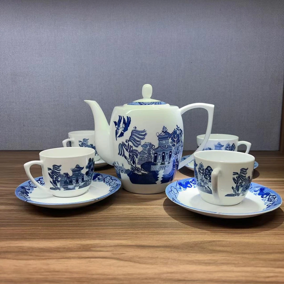 GZ RL/红叶9头古典园林茶具 古典园林