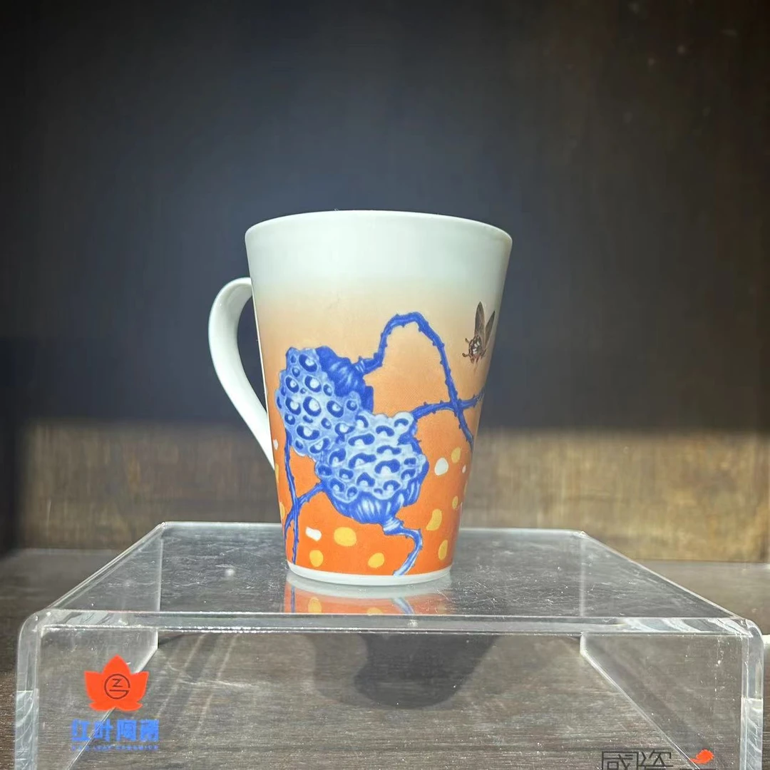 GZ RL/红叶1个正价荷塘蝶恋马克杯