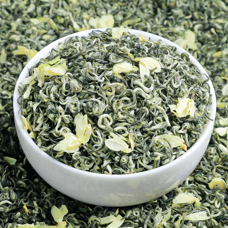 2024新茶蒙顶山碧潭级宫廷飘雪手工制作12窨一炒香味浓郁滋味香甜