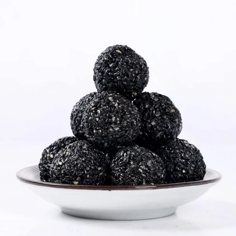 黑芝麻球蜂蜜黑芝麻丸营养又美味500克包邮解馋办公室零食