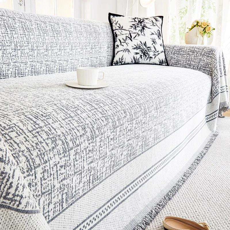 雪尼尔沙发盖布巾2025新款全盖四季通用布沙发套罩垫子防猫抓防滑