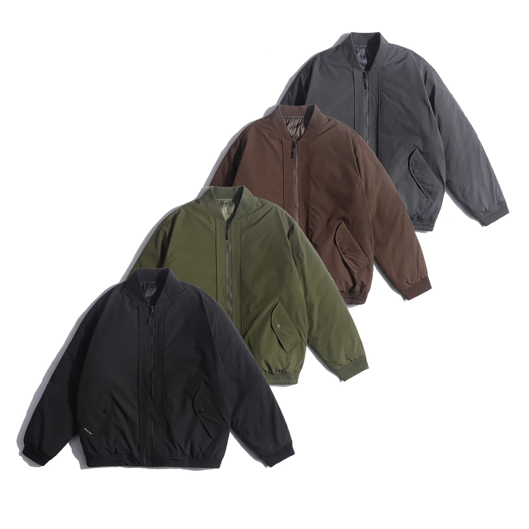 新国标90白鸭绒防泼水棒球服羽绒服冬季保暖男士休闲加厚GS1372