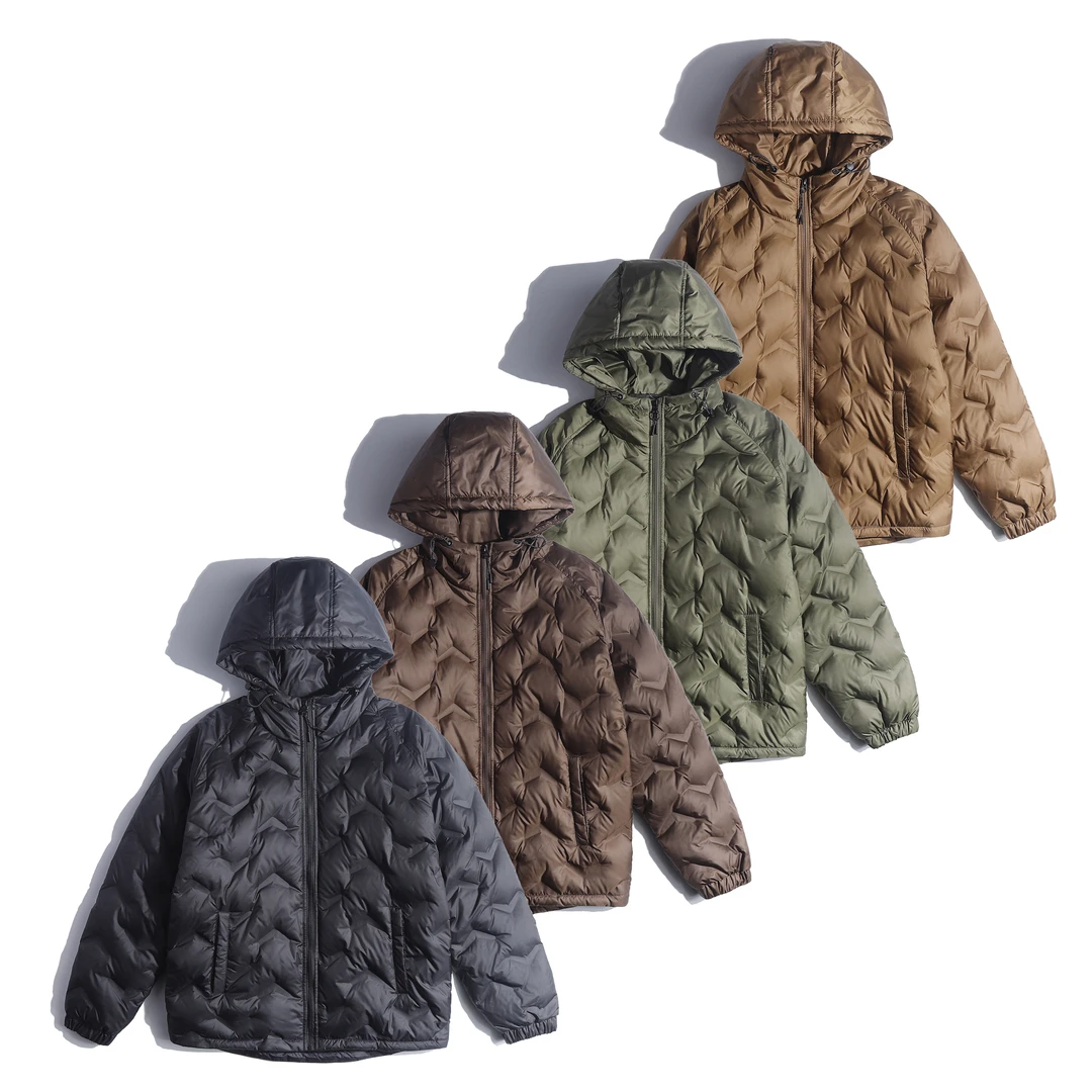 新国标90白鸭绒羽绒服保暖轻薄情侣百搭宽松冬季连帽GS1375