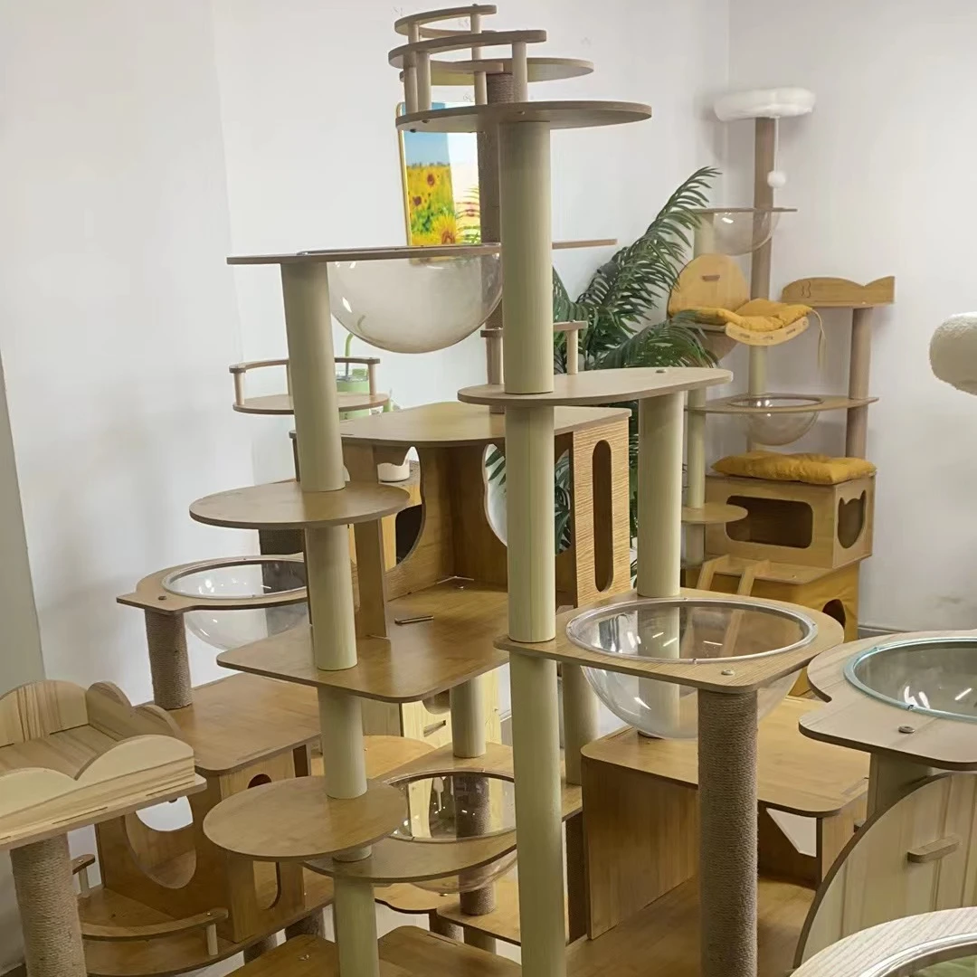 【暖系爬架】猫爬架猫窝猫树一体四季通用不占地太空舱耐磨猫咪用品