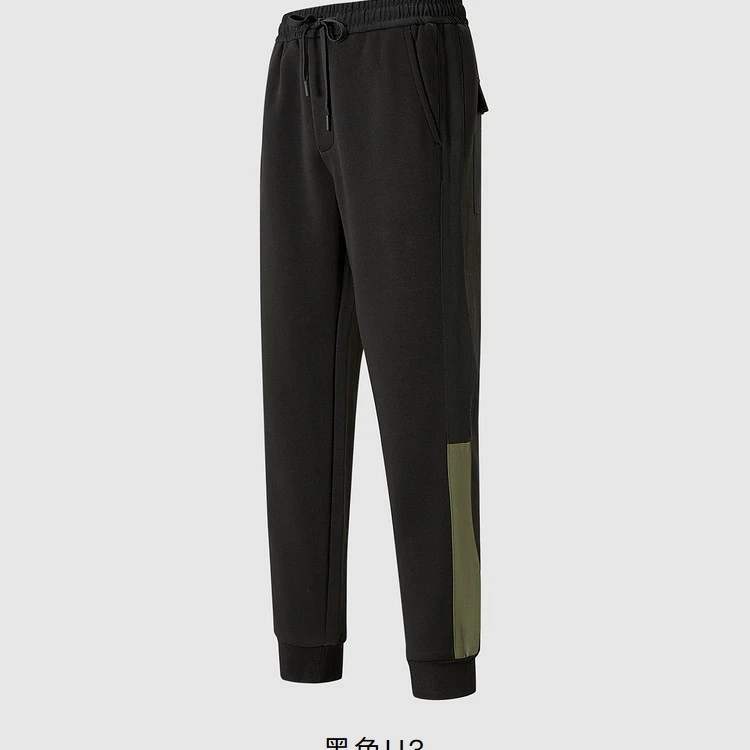 门店268！高密有筋骨！活力撞色束口休闲裤 W9946 男装 4877