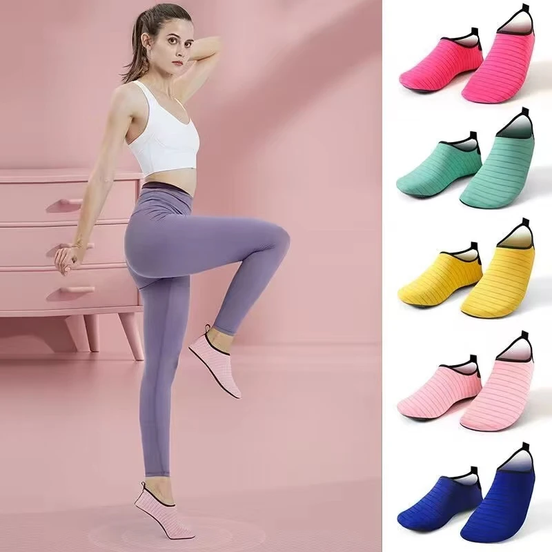 静音加厚家用软底轻便防滑跳操瑜伽鞋舞蹈训练运动健身训练鞋低价