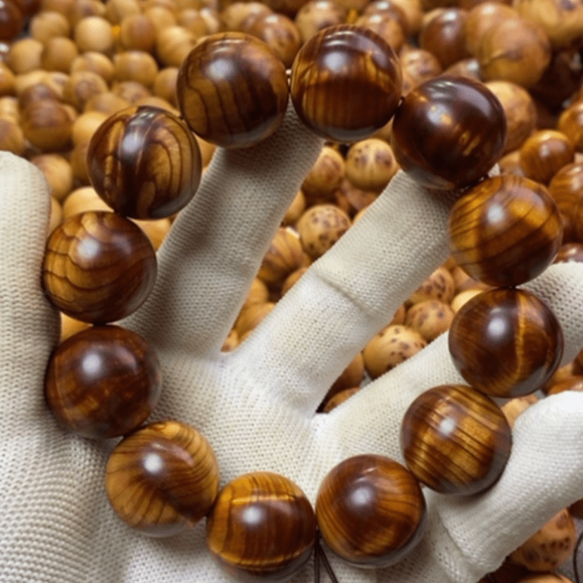 【闪购商品】柏木（崖柏）手串/手链2.0黑金双面龙胆配饰随机