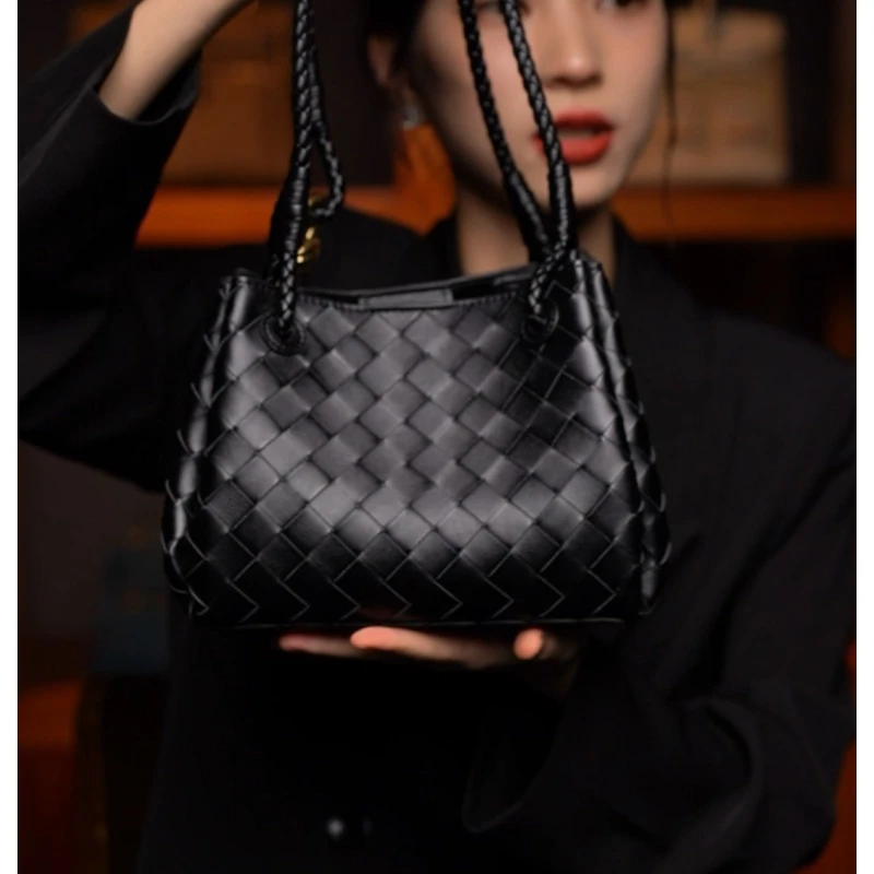 LEATHER BAG STUDIO 原创高定“编织”真皮包-H1254