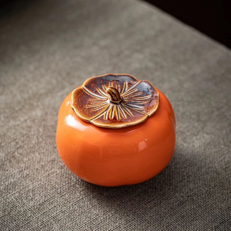 柿柿如意小柿子茶叶罐z2706