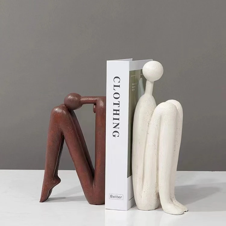 北欧极简几何抽象人物摆件客厅书房样板间电视柜现代创意软装饰品