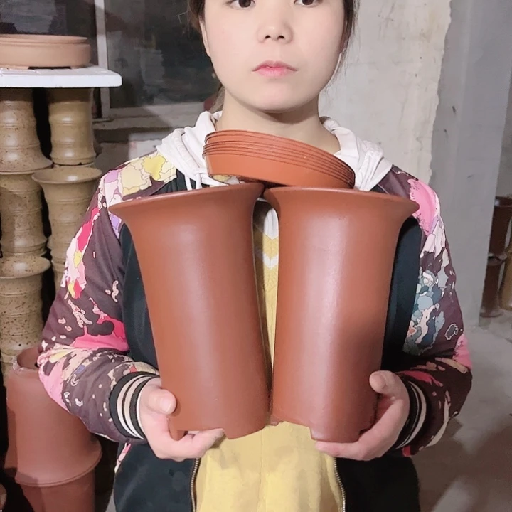 紫砂宜兴紫砂花盆