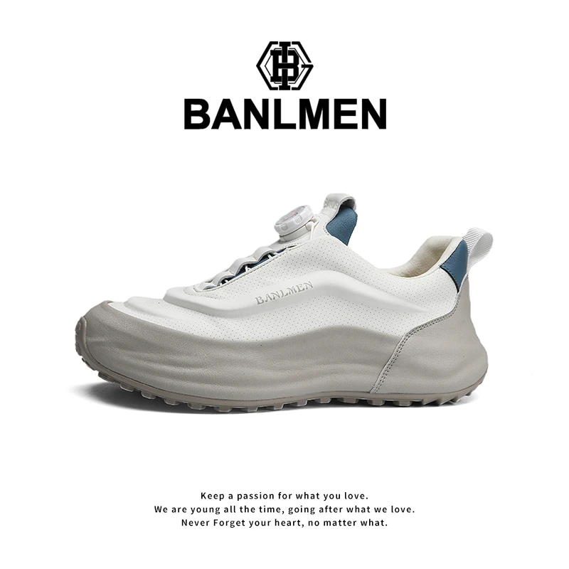 BANLMEN秋冬新款轻奢运动休闲时尚百搭软底舒适男士包底鞋8899