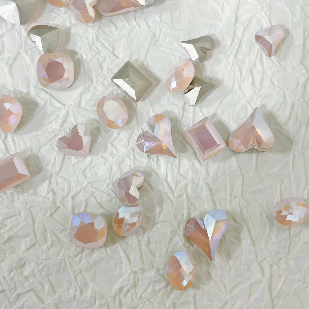 【冰糯玫瑰】高品尖底美甲指尖DIY指甲饰品混 GL97