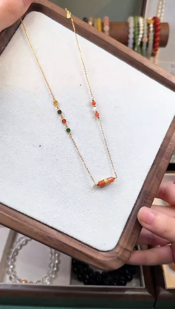 【闪购商品】南红玛瑙颈饰未镶嵌项链