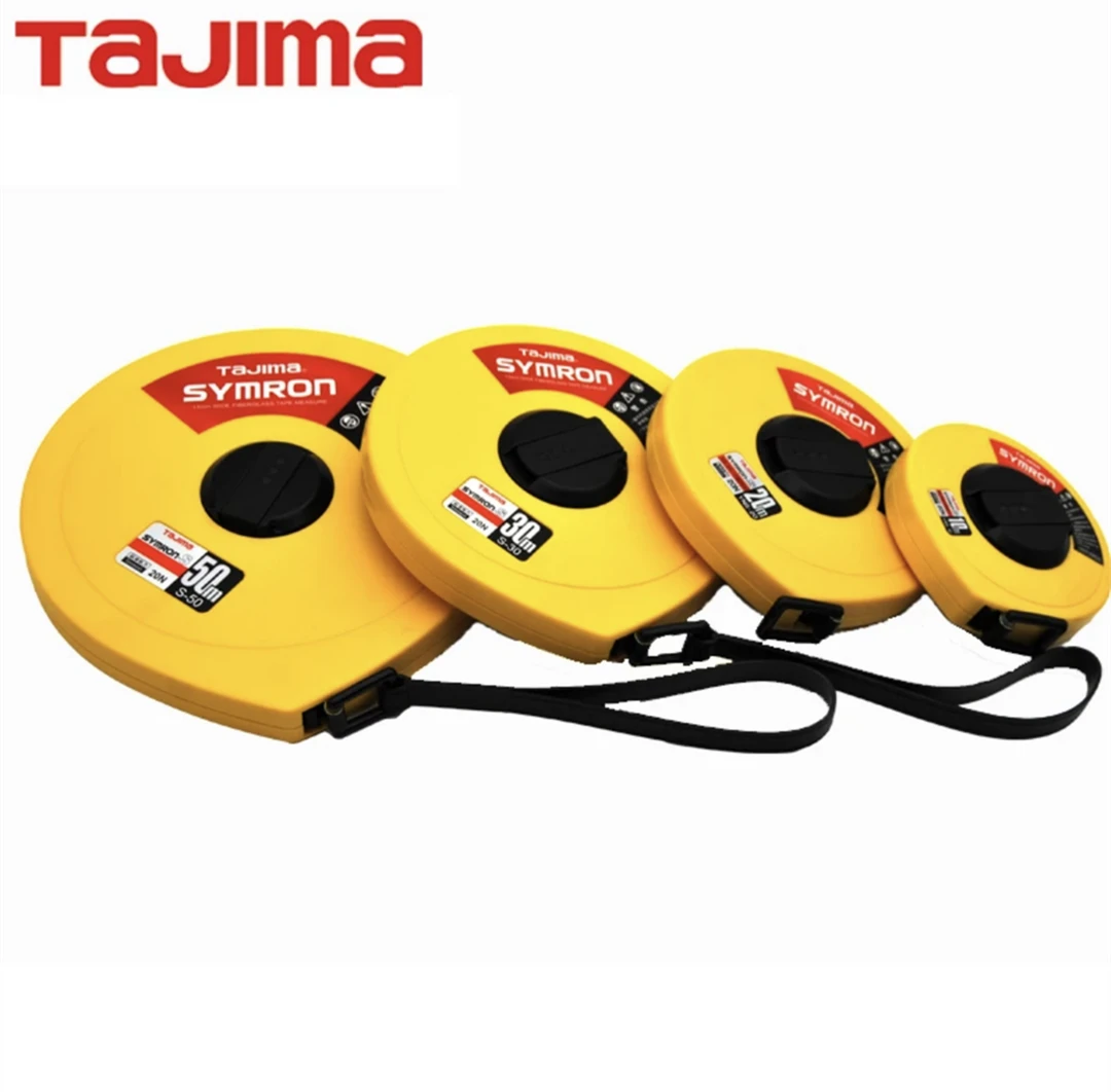 田岛卷尺玻璃纤维长尺子10米20米30米50米高精度耐磨软皮卷尺