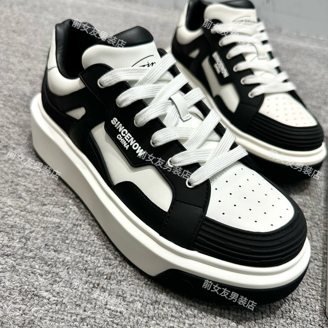 【十年欣塞诺鞋子】新款休闲鞋真皮鞋安脚舒服软底软面舒适男士潮流