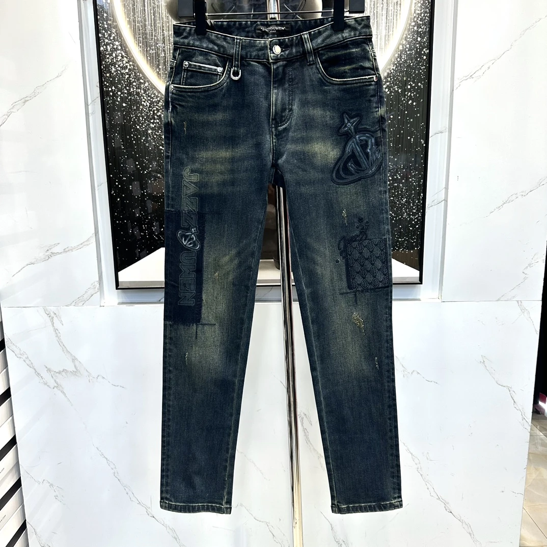 【爵士欧文牛仔裤】24新款男牛仔裤子百搭时尚版潮流牛仔裤休闲秋冬