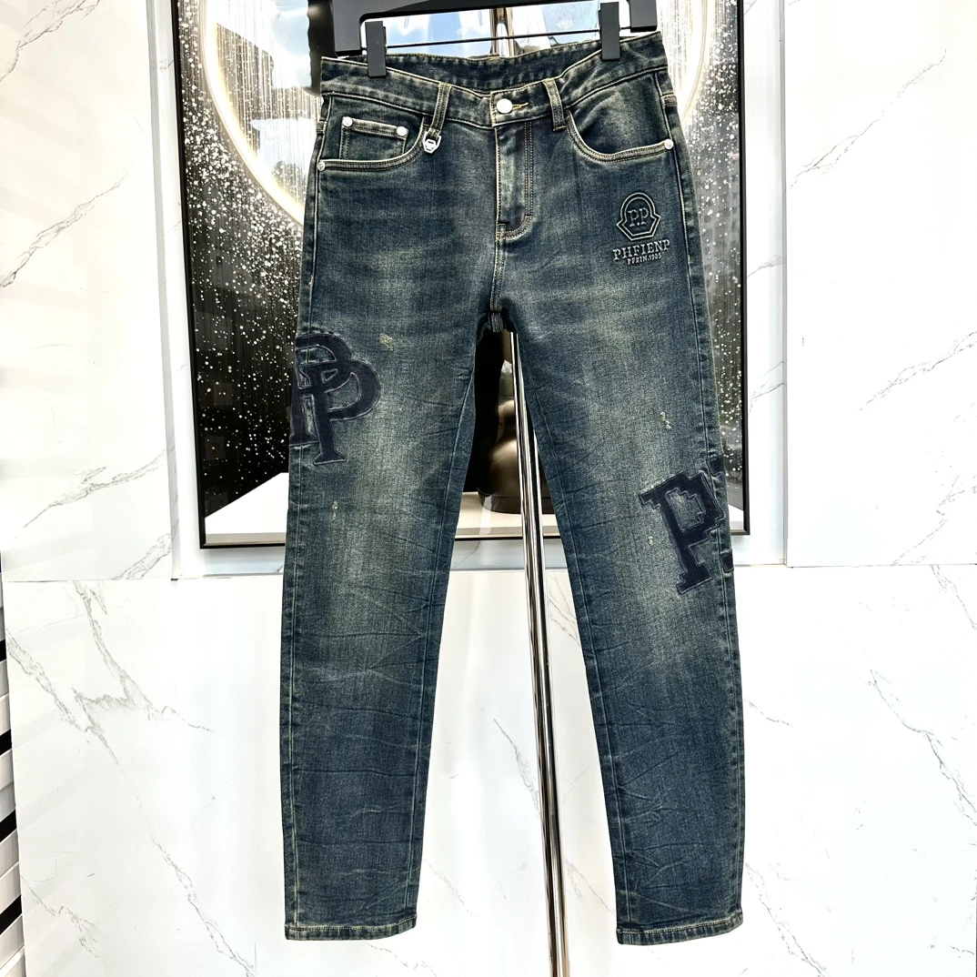 【PP牛仔裤】新款秋冬潮流休闲时尚男士潮流牛仔裤百搭男牛仔裤子