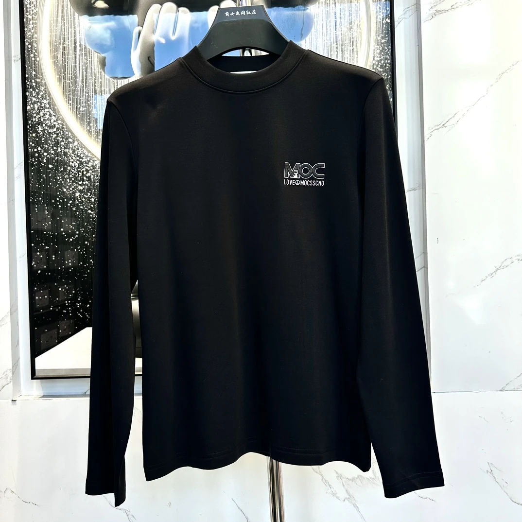 【曼斯凯奴打底衫】24新款秋冬季男士圆领休闲保暖毛衣时尚（两个色）