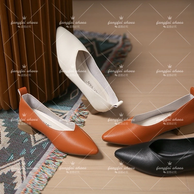 【翘颜品牌】简约百搭法式赫本风软低软面舒适轻便小单鞋凉鞋582