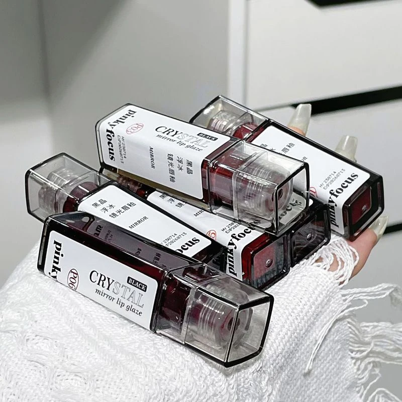 黑晶唇蜜镜面水光玻璃唇嘟嘟唇唇釉不易掉色口红女平价女高中生韩