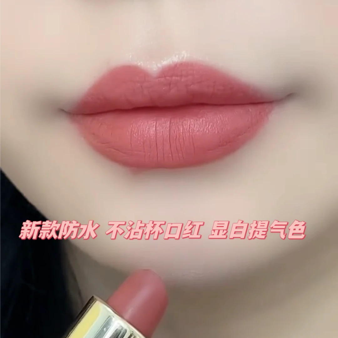 李佳琪推荐口红黄皮肤不掉色不沾杯不脱色豆沙色显白大牌口红哑光