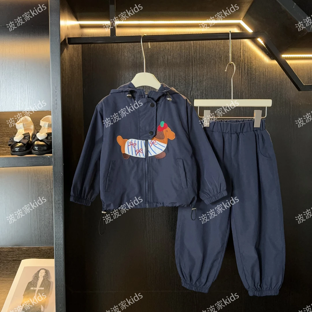 2024秋季新款时尚百搭动物图案休闲上衣+裤子—Y3056