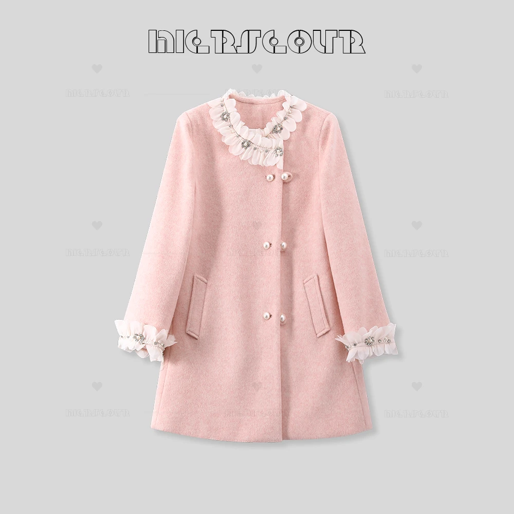 黑l金系列【塞纳花房】冬季新款仙女风90白鸭绒羽绒外套8833521