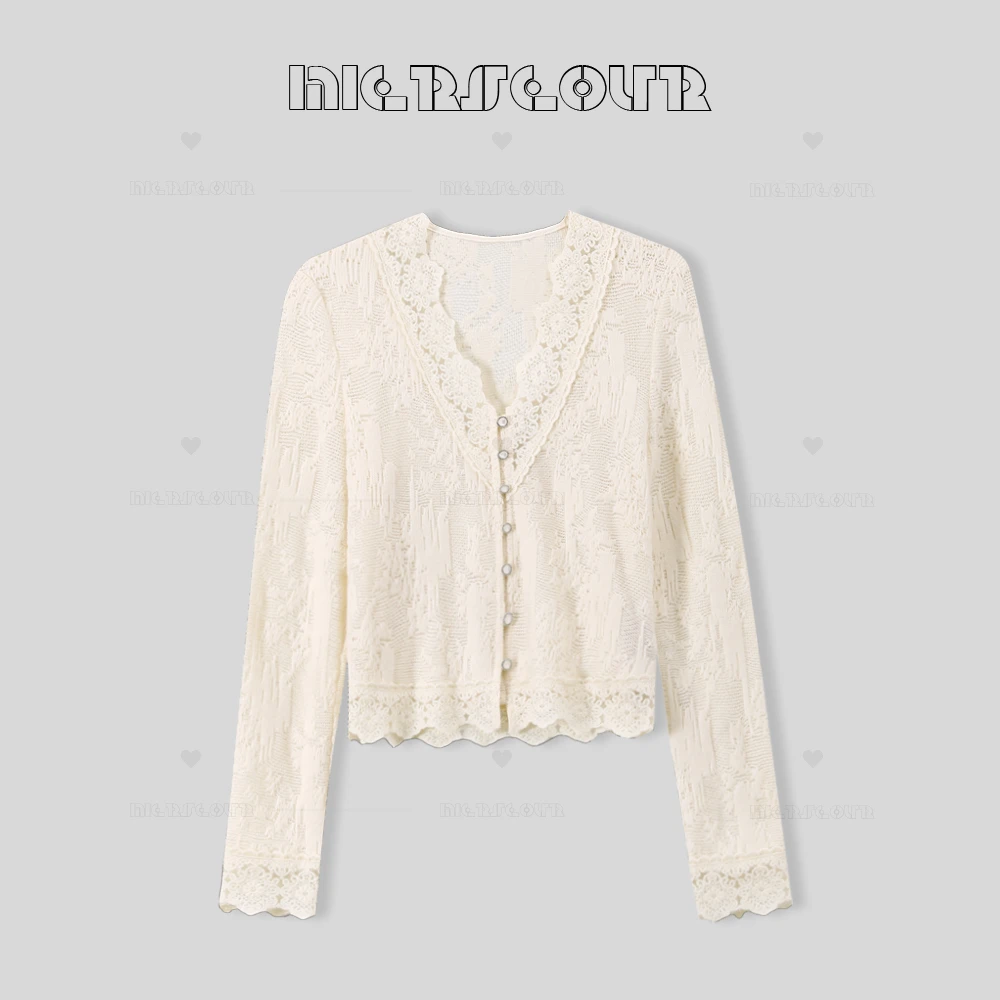 新款法式田园风刺绣内搭上衣8955031