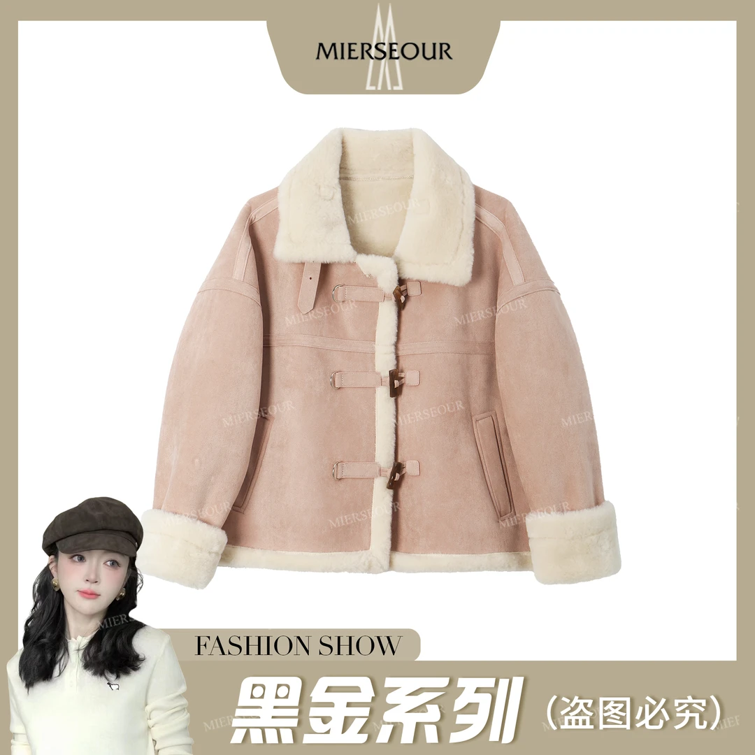 黑l金系列2024冬季新款复古翻领设计感厚外套8952773