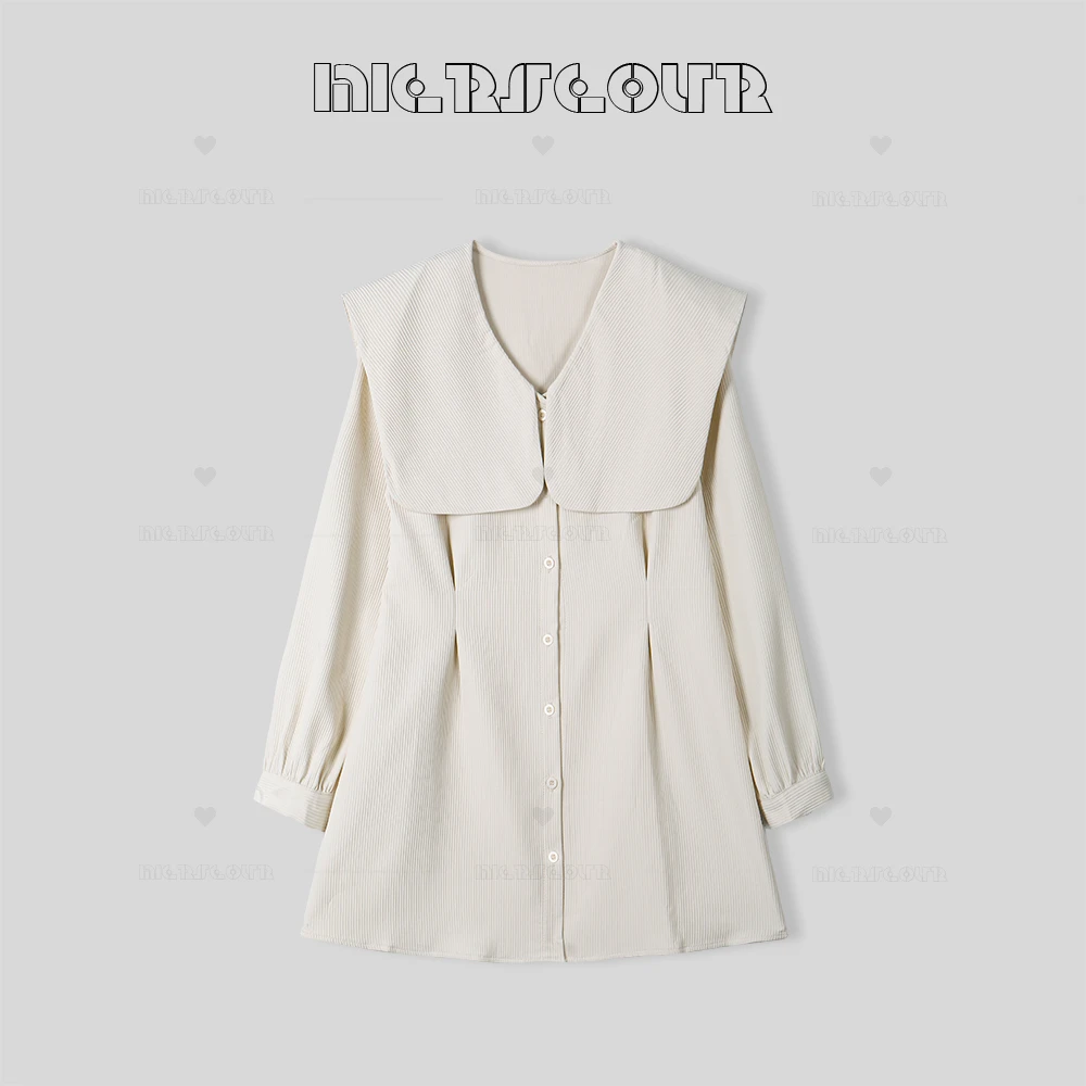 新款时尚设计感翻领收腰外套9910