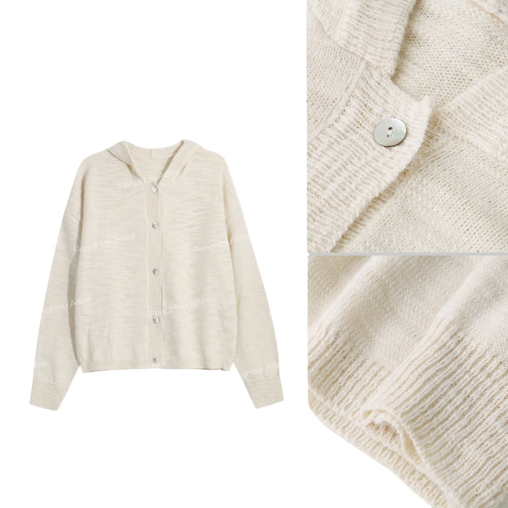 2024秋季新款简约百搭连帽毛衣80E205