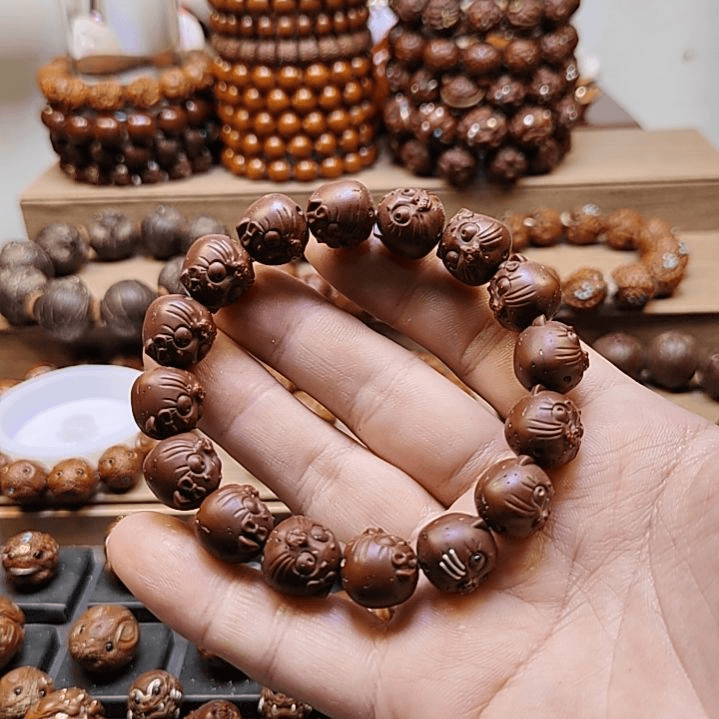 【闪购商品】紫金鼠手串14mm紫金鼠招财猫手串