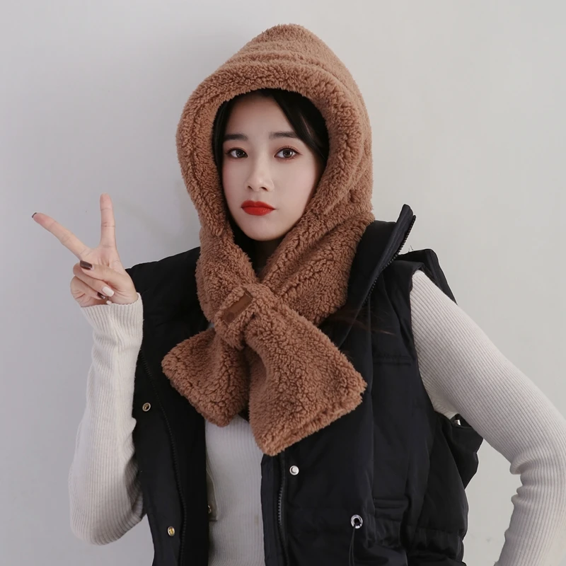 时尚女秋冬天时尚舒棉绒二件套女士毛绒加厚保暖韩版网红防寒时尚