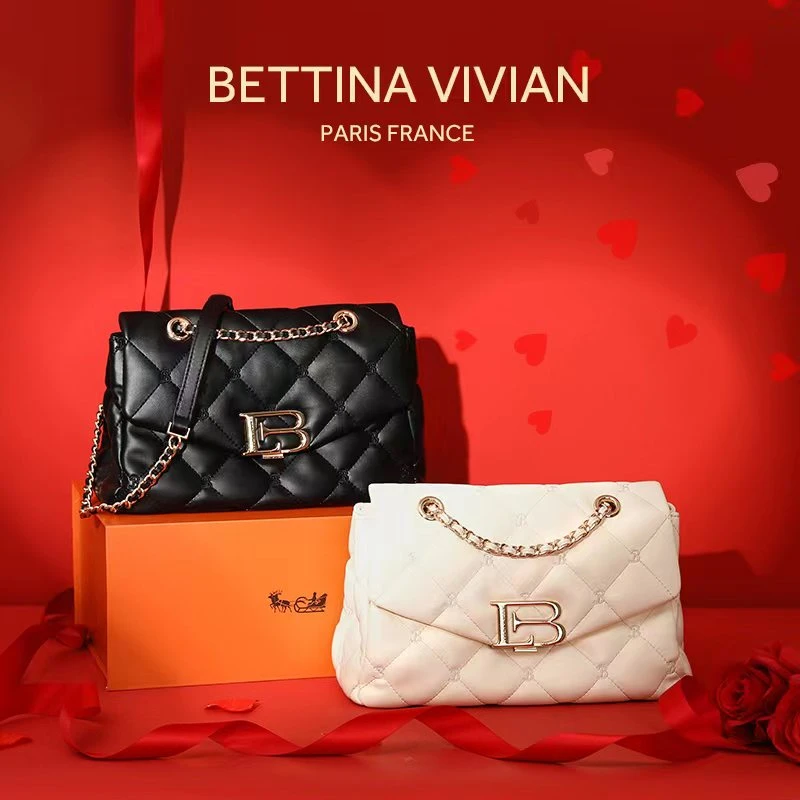 (现货)BETTINA VIVIAN/春夏上新 小香风小众百搭字母腋下托特包