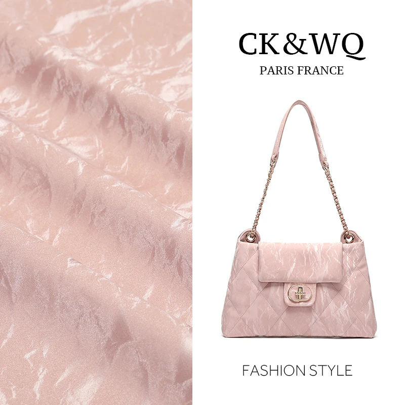 2024春夏上新春季时尚小众菱格单肩包