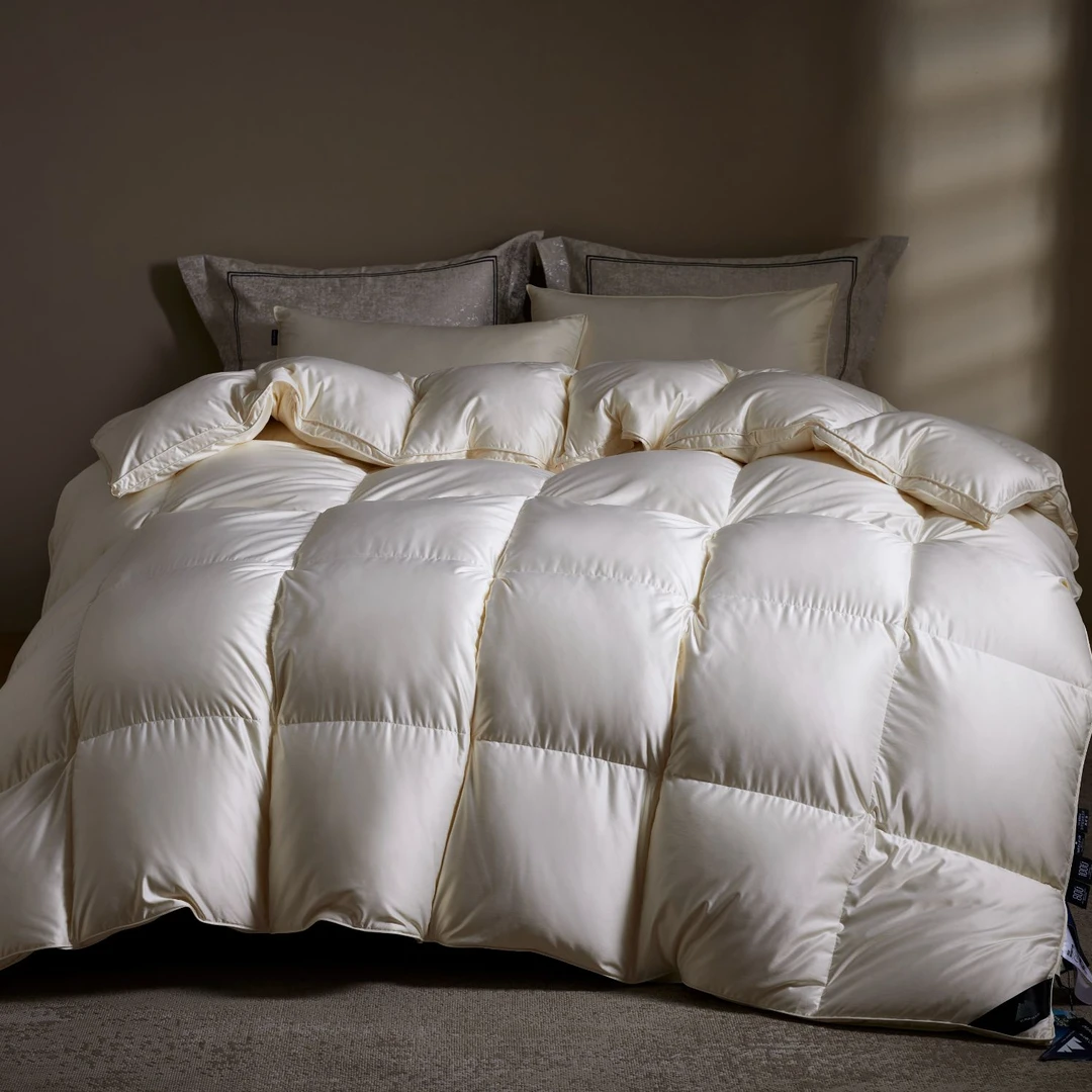 5A大朵白鹅绒被【塞纳河冬夜】玛洛驰顶奢蓄热升级超静音800+蓬松度