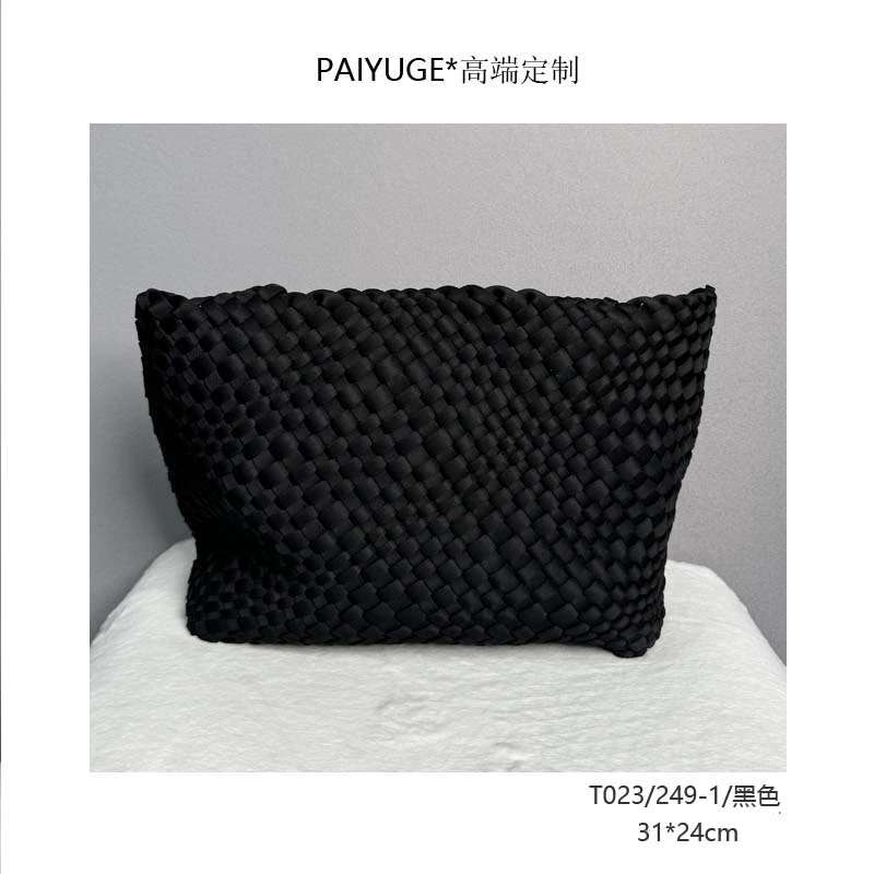 T023/249-1/黑色 高端订制手工时尚女士单肩斜挎手提包571孤品