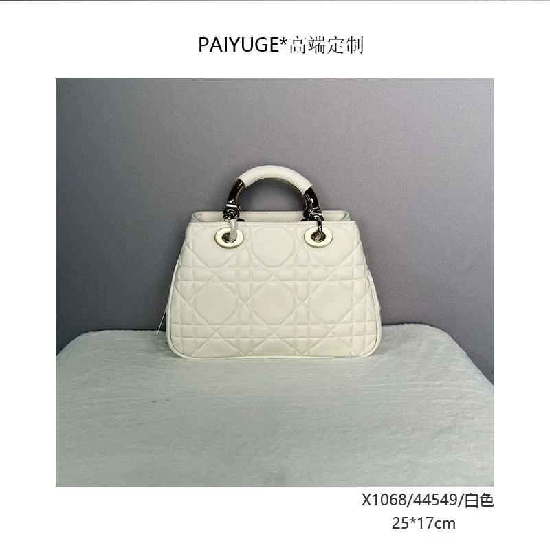 X1068/44549/白色 高端订制手工蜡线女士单肩斜挎手提包1163