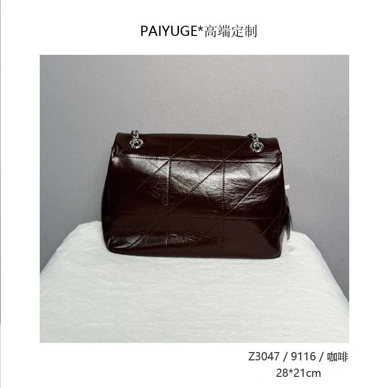 Z3047/9116/咖啡 高端订制手工蜡线女士单肩斜挎手提包102孤品