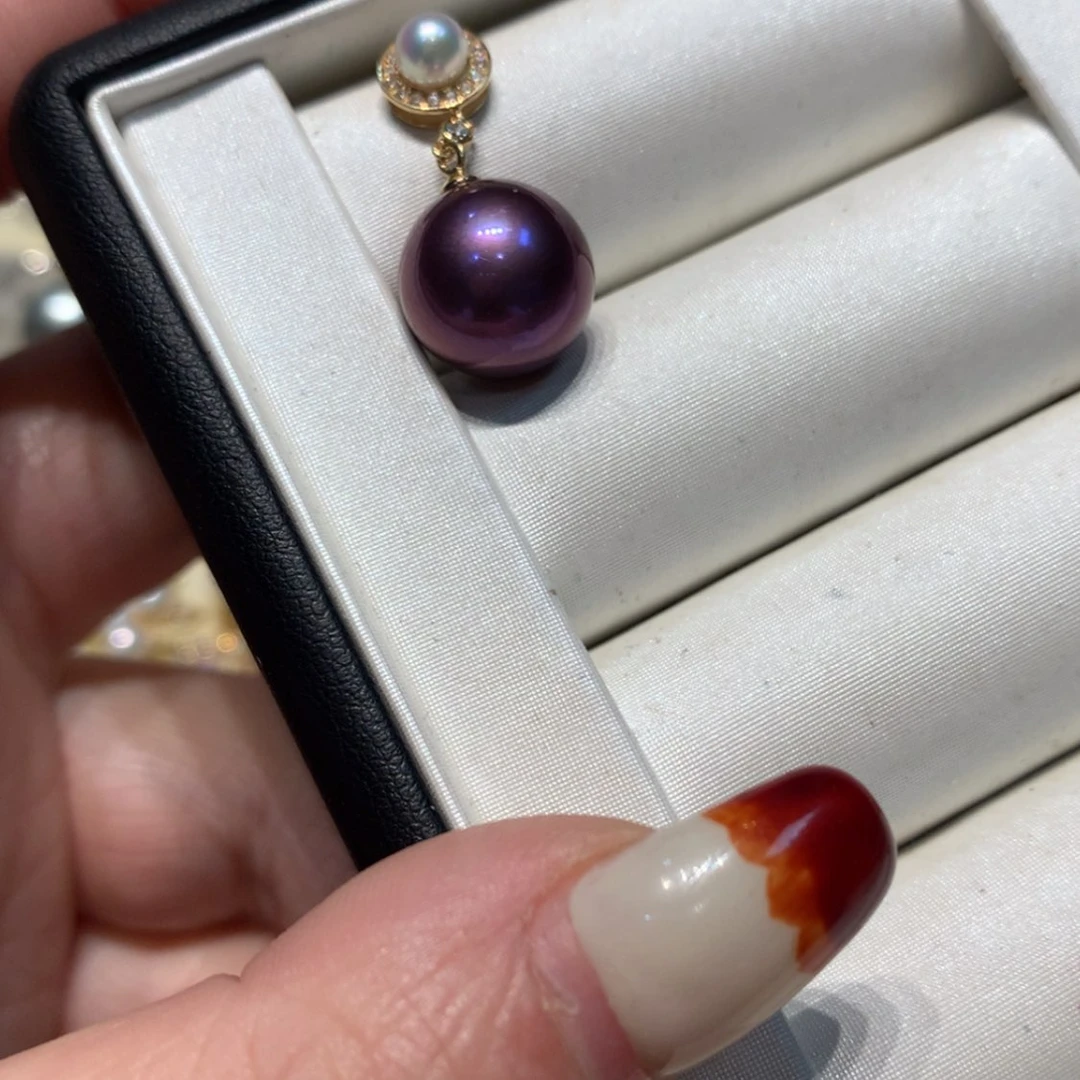 【闪购商品】淡水珍珠颈饰18K金镶嵌