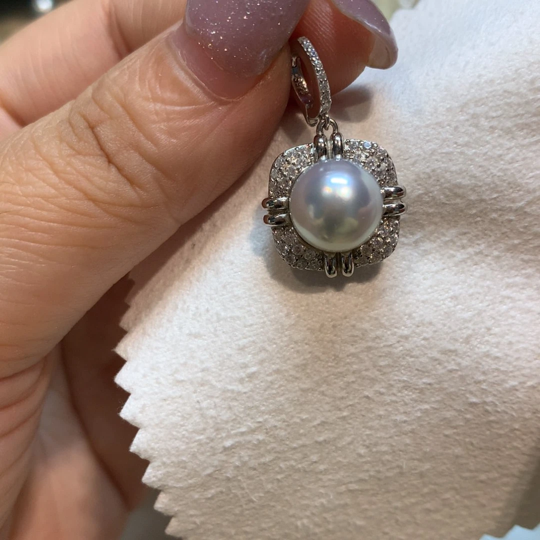 海水珍珠颈饰银S925镶嵌