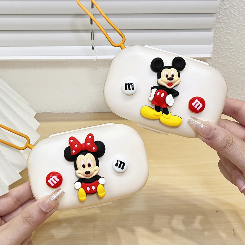 日本药盒便携药品分装盒可爱卡通创意一周七天随身药片药丸收纳盒