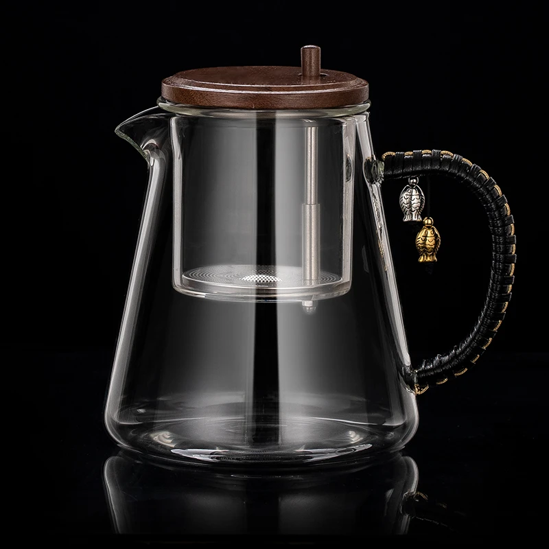全玻璃内胆飘逸杯茶水分离过滤飘逸壶家用泡茶神器茶具可拆洗加厚