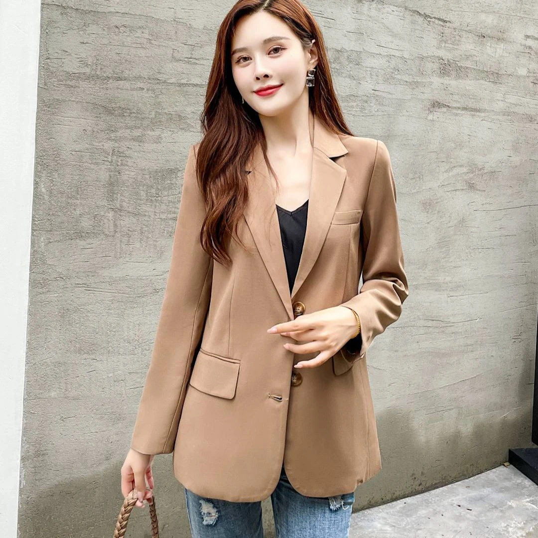 808#西服气质休闲韩版修身职业时尚显瘦纯色百搭网红西装