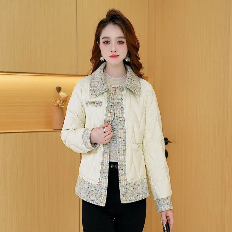 【羽绒服】冬季白鸭绒羽绒服百搭新款时尚气质休闲保暖外套女小个子