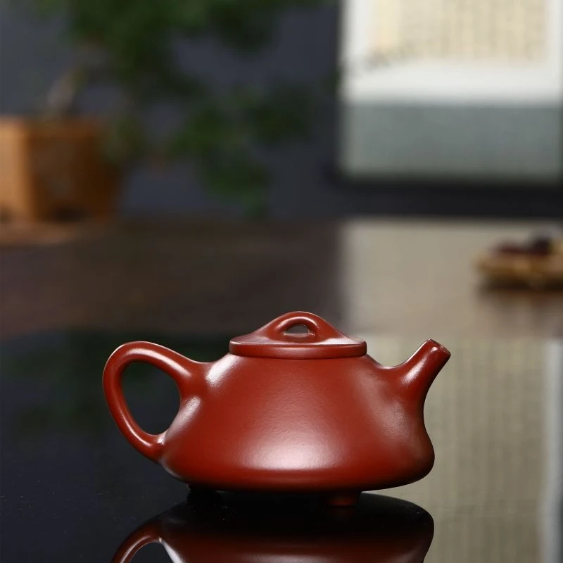 丽炎焚一香紫砂壶 原矿大红袍茶壶 子冶石瓢名家王国望手工泡茶具