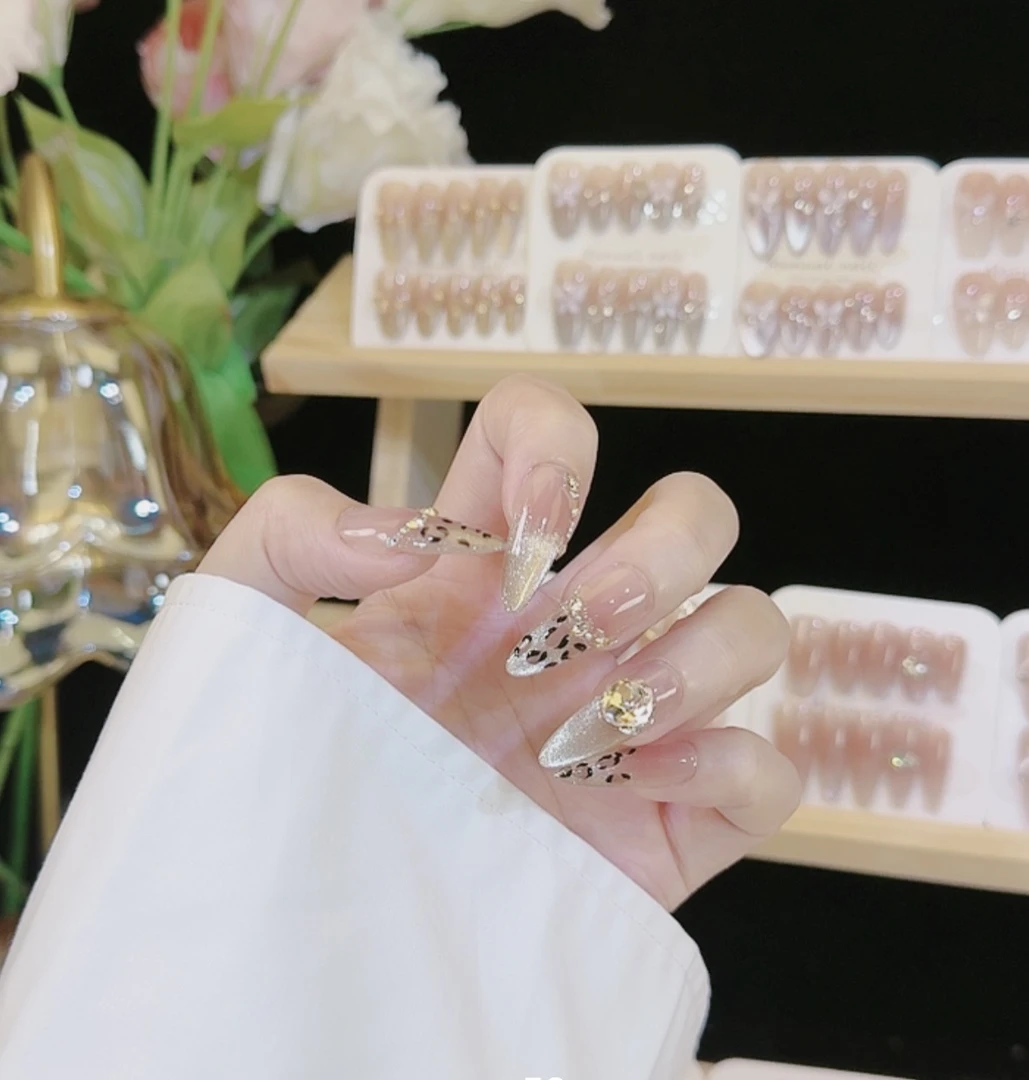 【金钱豹】豹纹美甲 猫眼美甲